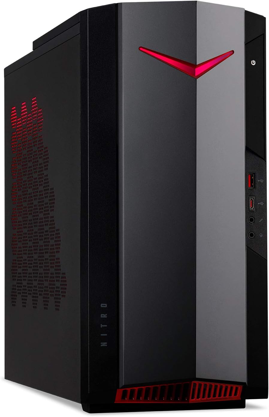 Acer Nitro 50 N50-640-UR12 Gaming Desktop | 12th Gen Intel Core i5-12400F 6-Core Processor | NVIDIA GeForce RTX 3060 | 16GB 3200MHz DDR4 | 512GB SSD | 1TB HDD | Intel Wi-Fi 6E AX211 | Windows 11 Home