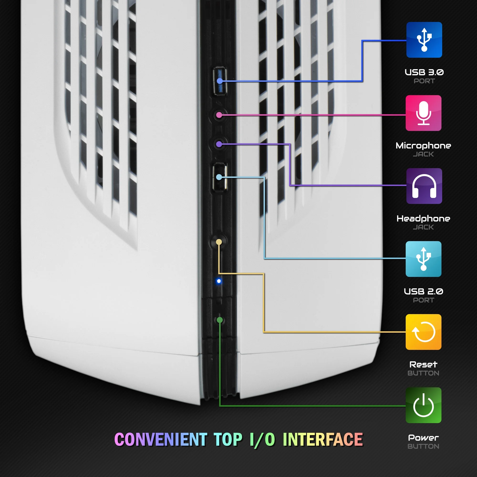 Periphio Warp Gaming PC Computer | AMD Athlon 3000G | Radeon Vega 3 (2GB) | 500GB SSD | 16GB DDR4 RAM | 1080p Gaming | RGB Gaming Bundle | Windows 10 Home Gaming Desktop