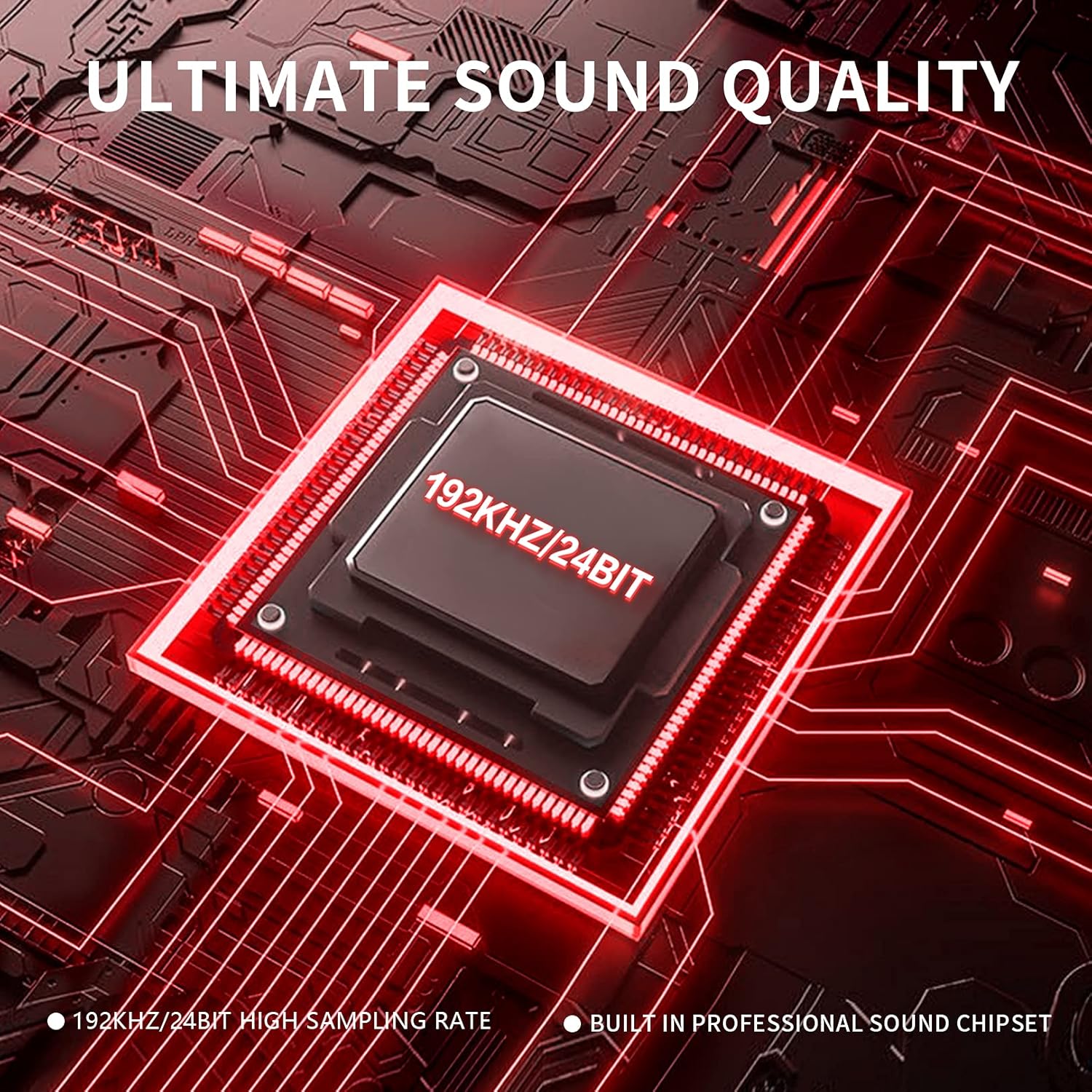 USB Microphone - LILANZo Computer Condenser Gaming Mic for PC/Laptop/Phone/PS4/5, Cardioid, Headphone Output, Volume Control & Mute Button Microphone for Streaming, Podcast, Studio Recording, Red LED Pack of 2