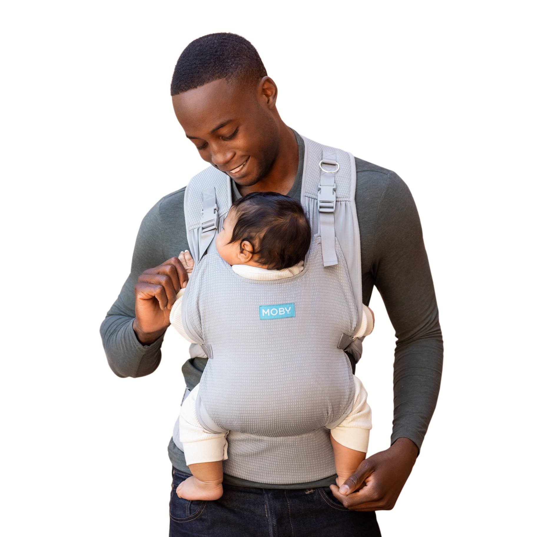 Moby Wrap Cloud Ultra-Light Hybrid Baby Carrier in Whisper