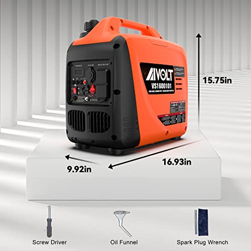 AIVOLT 8000W Dual Fuel Super Quiet Inverter Generator with Electric Start - Gas Propane Powered Portable Generator Upgraded Version for Home Backup, RV, Camping & Travel - 50 State Approved