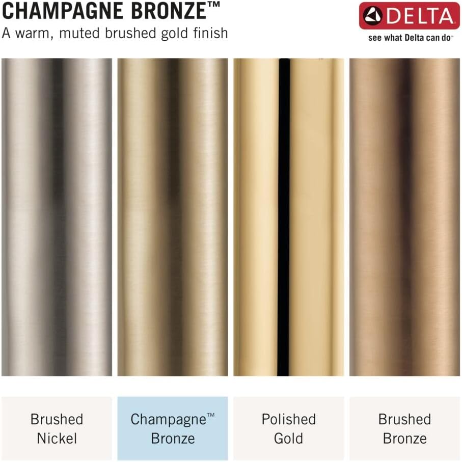 Delta Faucet Essa Kitchen Faucet with Pull Down Sprayer, Kitchen Sink Faucet Gold, Magnetic Docking Spray Head, Delta Kitchen Faucet Pull Down, Champagne Bronze 9113-CZ-DST