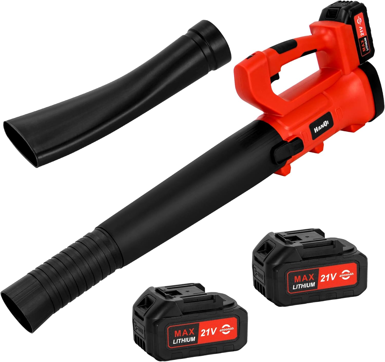 Cordless Leaf Blower 400CFM 6-Speed 150 MPH with 4.0Ah Battery & Charger Electric Handheld Leaf Blower for Lawn Care Sweeping Snow and Surface Dust Cleaning