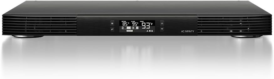 AC Infinity AIRCOM T10, Quiet Cooling Blower Fan System 17 Front-Exhaust, for Receivers, Amps, DVR, AV Cabinet Components