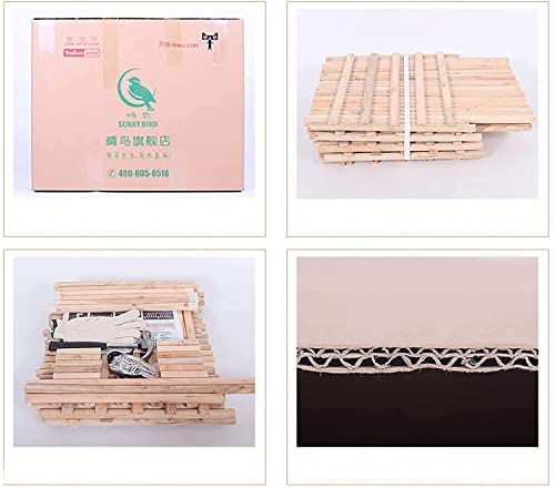 Portable Wardrobe Cloth Wardrobe Fabric Assembled Wardrobes,Solid Wood Multifunction Bedroom Closet Assembly Partition Large Wardrobes D,168 * 130cm Clothes Rack (C 168 * 130Cm)
