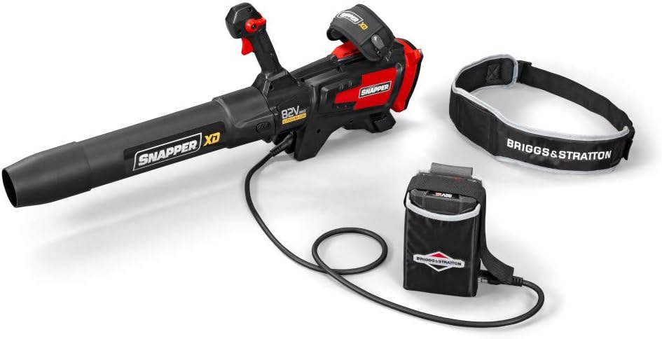 Snapper XD 82V MAX 550 CFM Cordless Electric Leaf Blower Kit with (1) 2.0 Battery and (1) Rapid Charger