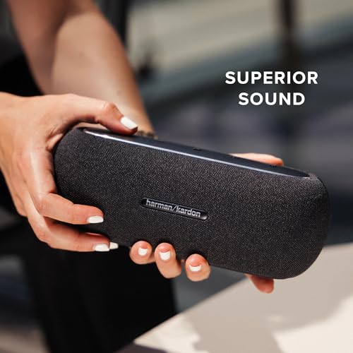 Harman Kardon Luna Speaker - Portable Bluetooth Speaker, IP67 Waterproof and Dustproof with Built in Battery (Black)
