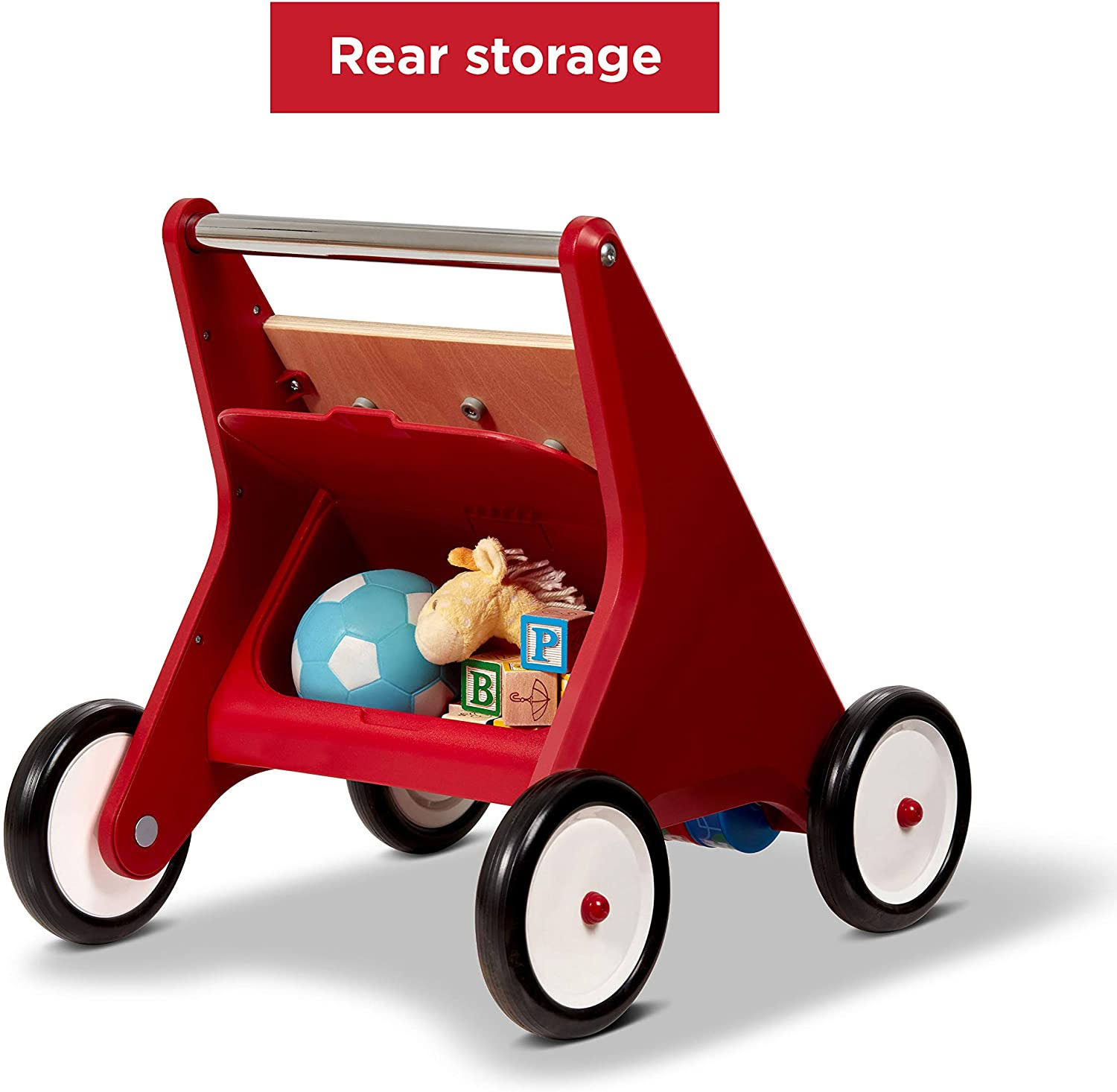 Radio Flyer Classic Push and Play Walker, Toddler Walker with Activity Play, Ages 1-4