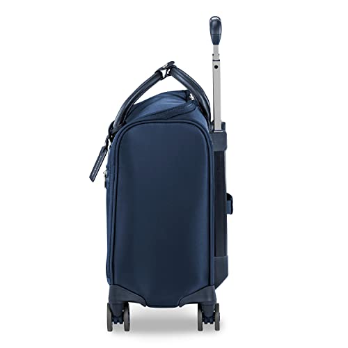 Briggs & Riley Rhapsody Softside Underseat Carry On Cabin Spinner, Black, Wide 16-Inch