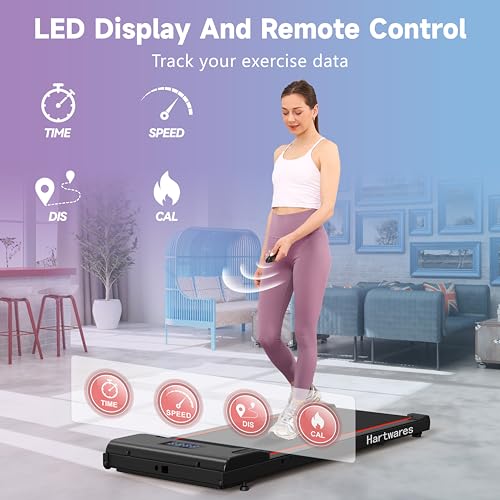 Walking Pad Treadmill Under Desk Treadmill,Walking Pad Treadmills for Home Portable Treadmill with Remote Control,2.5HP Brushless Motorized Walking Treadmill,2 in 1 Treadmill for Home Office