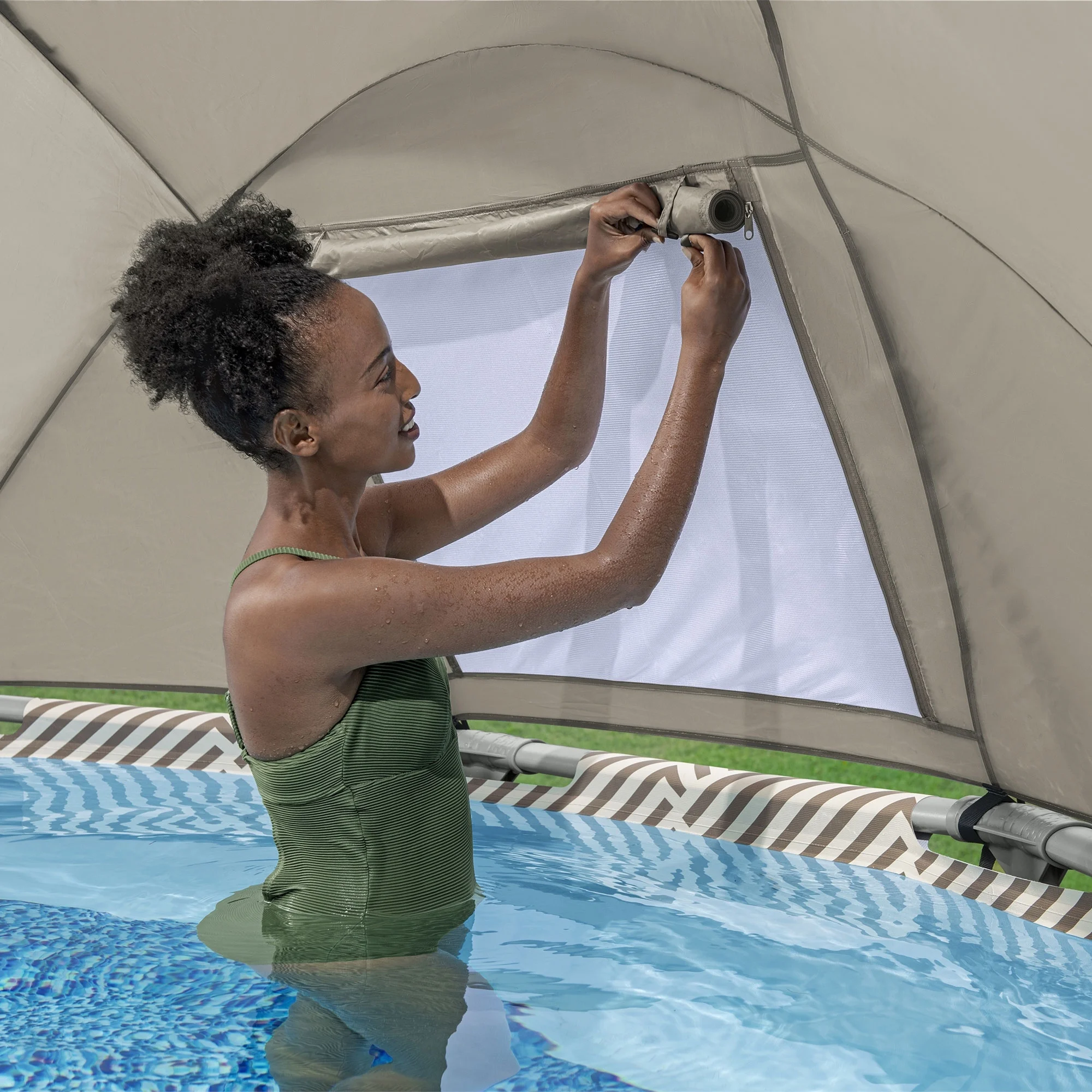 Bestway Steel Pro 13' x 42" Round Above Ground Pool Set w/DuraPlus Liner