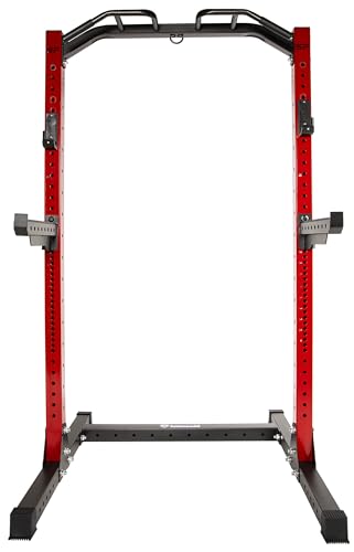 Power Rack Squat Stand, 1000 Pound Capacity 3“ x 3” for Home & Garage Gym with J-Hooks, Multiple Styles