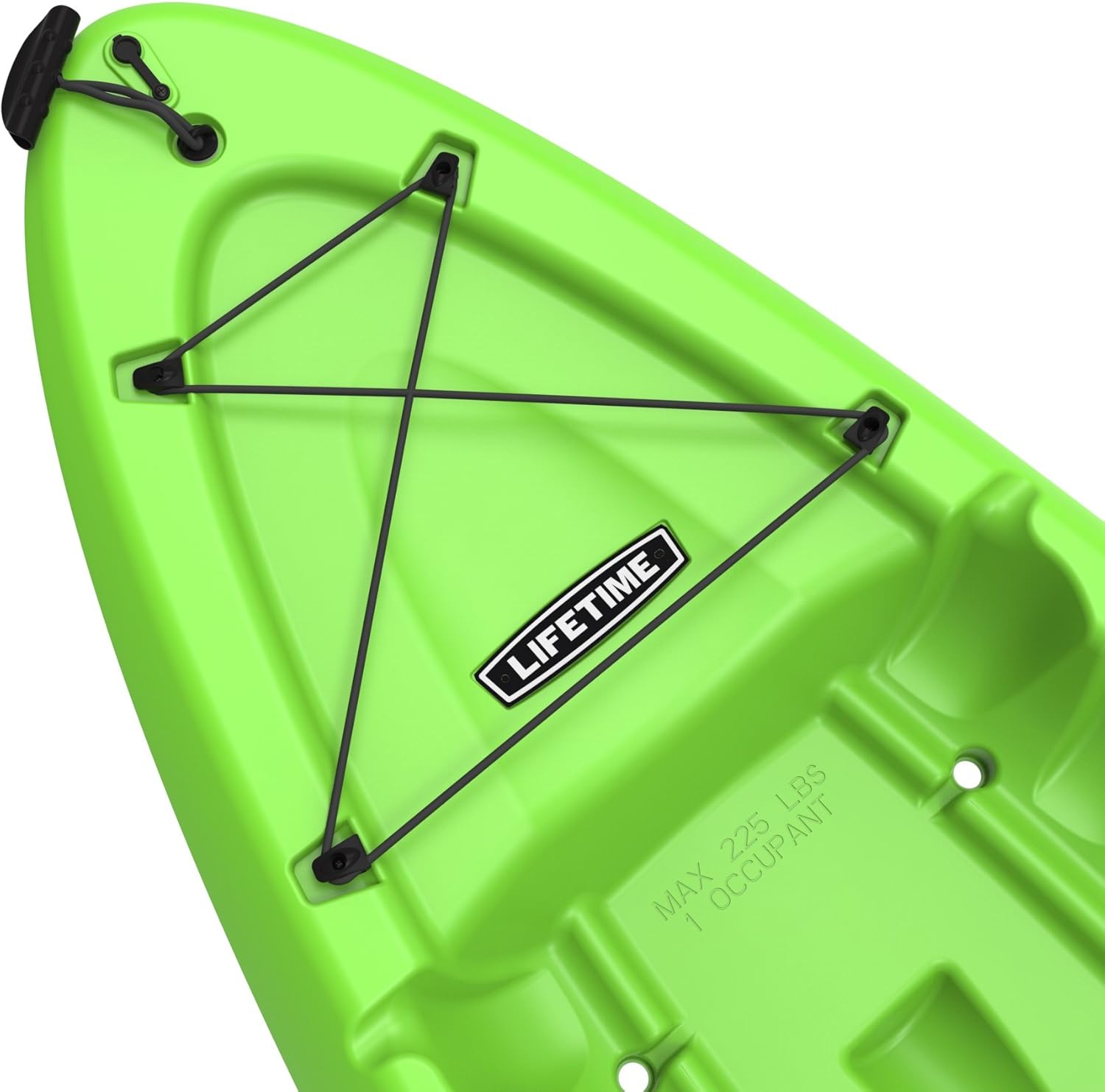 Lifetime Hydros Angler 85 Fishing Kayak (Paddle Included), Lime Green, 101 Inches