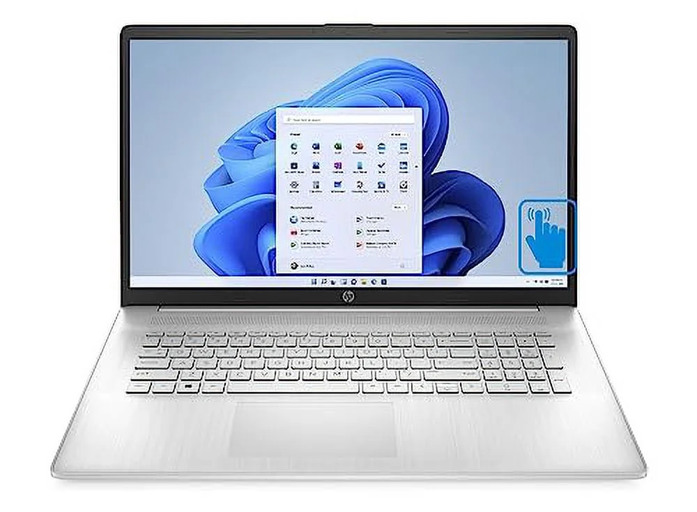 HP 17 Business Laptop Computer 17.3" HD+ Touchscreen AMD Hexa-Core Ryzen 5 7530U Processor (Beats i7-1160G7) 32GB RAM 1TB SSD USB-C AMD Radeon Graphic Win11 Silver + HDMI Cable