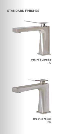 Aquabrass Etna 61614PC Single-Hole Lavatory Faucet - Polished Chrome