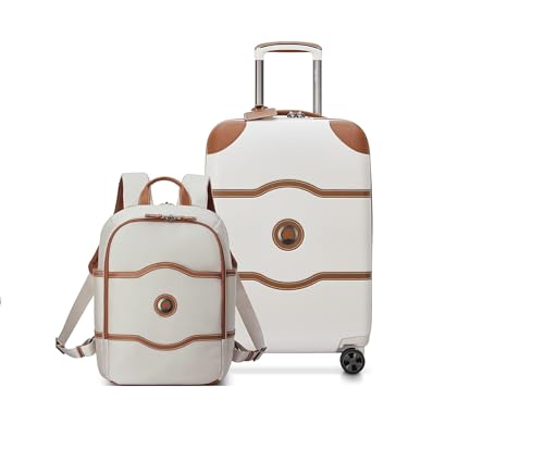 DELSEY PARIS Chatelet Air 2.0 Hardside Luggage with Spinner Wheels, Angora, Checked-Large 28 Inch
