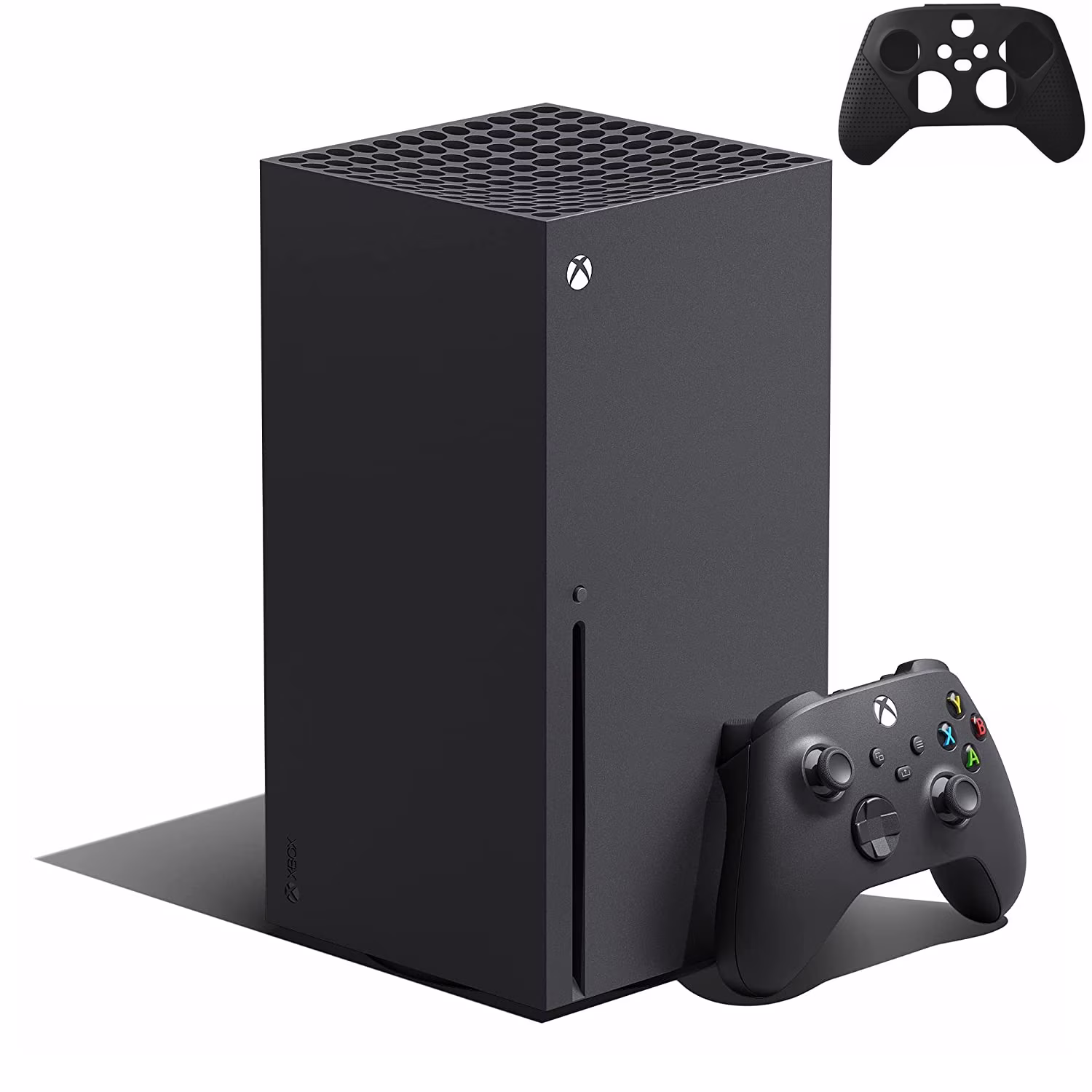 Newest Xbox Series X Video Gaming Console, 1TB NVMe SSD, with One Wireless Controller, 16GB RAM, 8 Cores Zen 2 CPU, RDNA 2 GPU, with Black Controller Silicone Cover