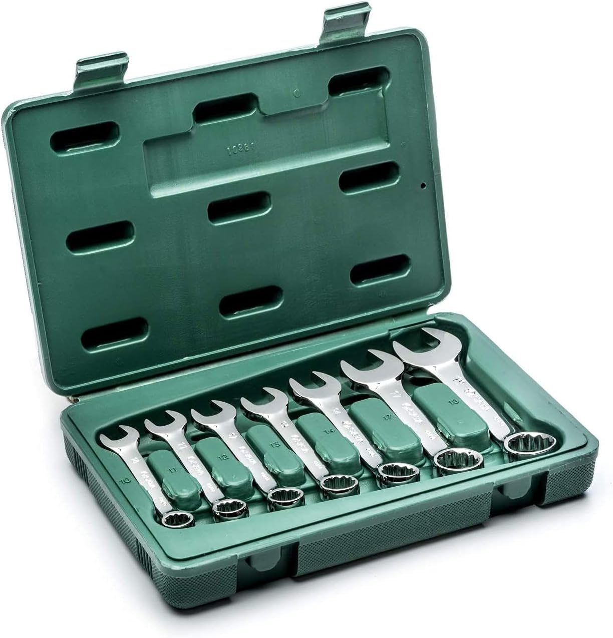 SATA 23-Piece Full-Polish Metric Combination Wrench Set with Offset Box Ends and a Durable Tool Roll - ST09027SJ