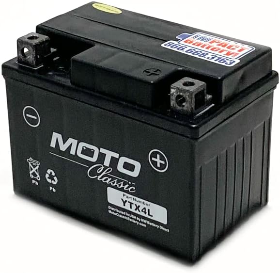 Moto Classic YTX20CH Maintenance Free Sealed AGM 270CCA Battery