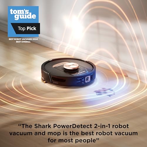 Shark Robot Vacuum & Mop Combo, PowerDetect NeverTouch Pro, Self-Emptying, Self-Refill with Self-Clean Pad Wash & Dry, 60-Day Debris Capacity, 30-Day Refill Tank, 5 PowerDetect Technologies, AV2800ZE