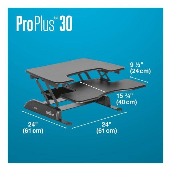 VARIDESK Pro Plus 30 - Standing desk converter - black