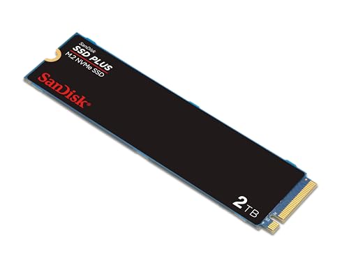 SanDisk 2TB SSD PLUS M.2 NVMe SSD - PCIE Gen 3.0, Up to 3,200 MB/s - Internal Solid State Drive - SDSSDA3N-2T00-G26