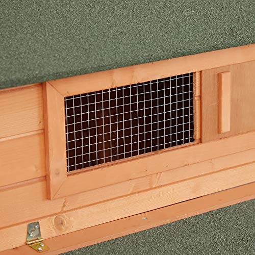 PawHut 137" Chicken Coop for 8-10 Chickens, Large Chicken House, Wooden Poultry Hen Cage with Nesting Box and Run for Backyard, Gray