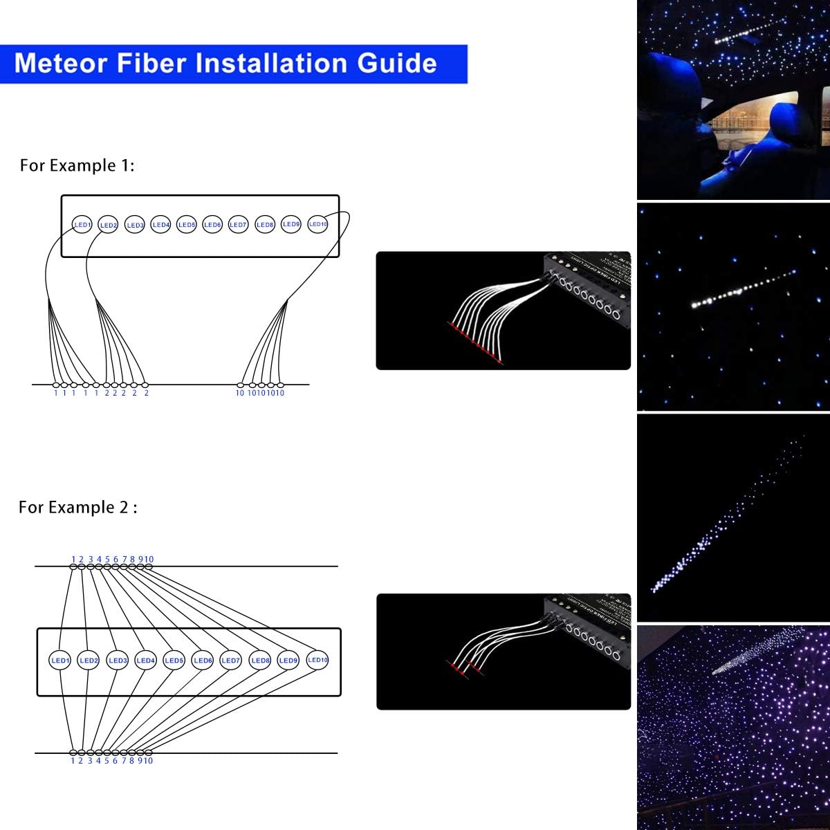 AKEPO Car Home Use 32W RGBW Twinkle+ Sound Activated+ APP Fiber Optic Lights Kit Star Ceiling Sky Light with Total 800pcs in 13.1ft/4m + 9.8ft/3m Long Optical Fiber Cable for Indoor or Interior Decor