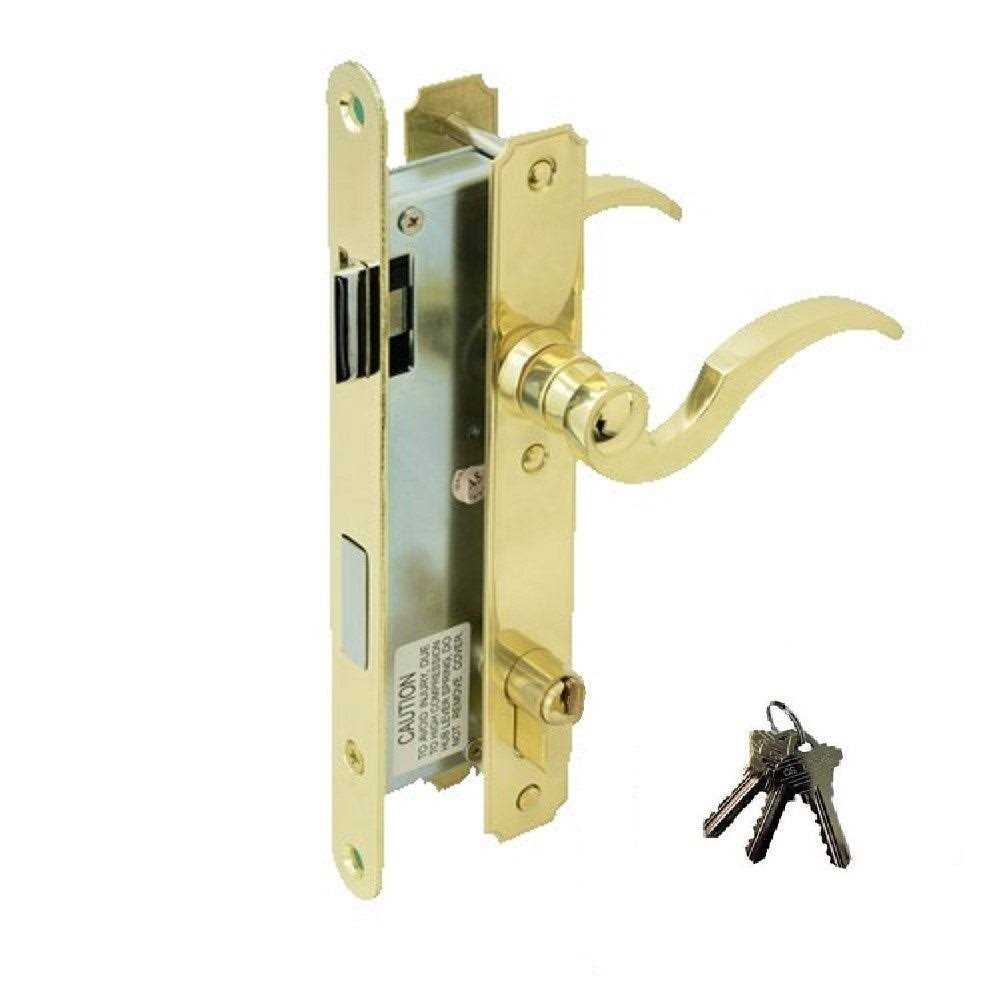 Atrium Door Mortise Lock Exact Replacement with Three Keys - Shop Hardware Tools Online Store