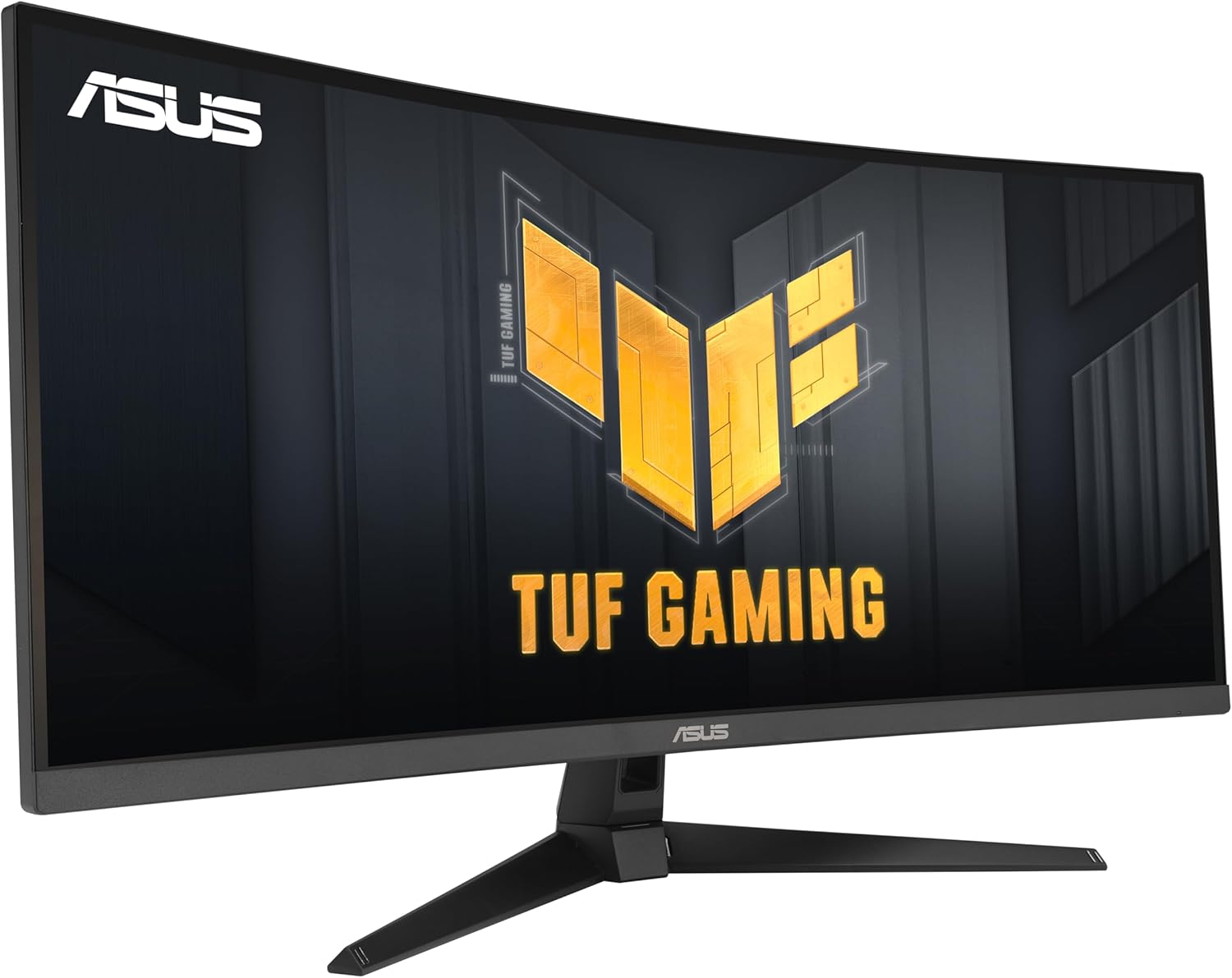 ASUS TUF Gaming 34” Ultra-Wide Curved Monitor (VG34VQ3B) – 21:9 QHD (3440x1440), 180Hz, 1ms, Extreme Low Motion Blur Sync, FreeSync Premium, Speaker, 90% DCI-P3, DisplayWidget Center, 3 yr Warranty