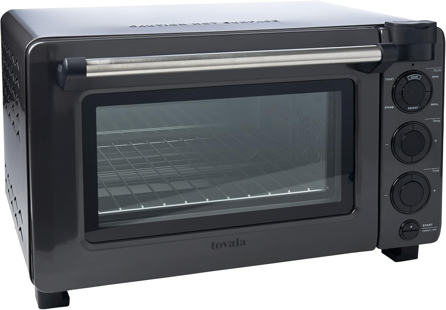 Tovala Gen 2 Smart Steam Large Countertop WiFi Oven | 5 Mode Programmable Oven and Smartphone Controlled | Toast, Steam, Bake, Broil and Reheat | Black & Stainless Steel Convection and Toaster Oven