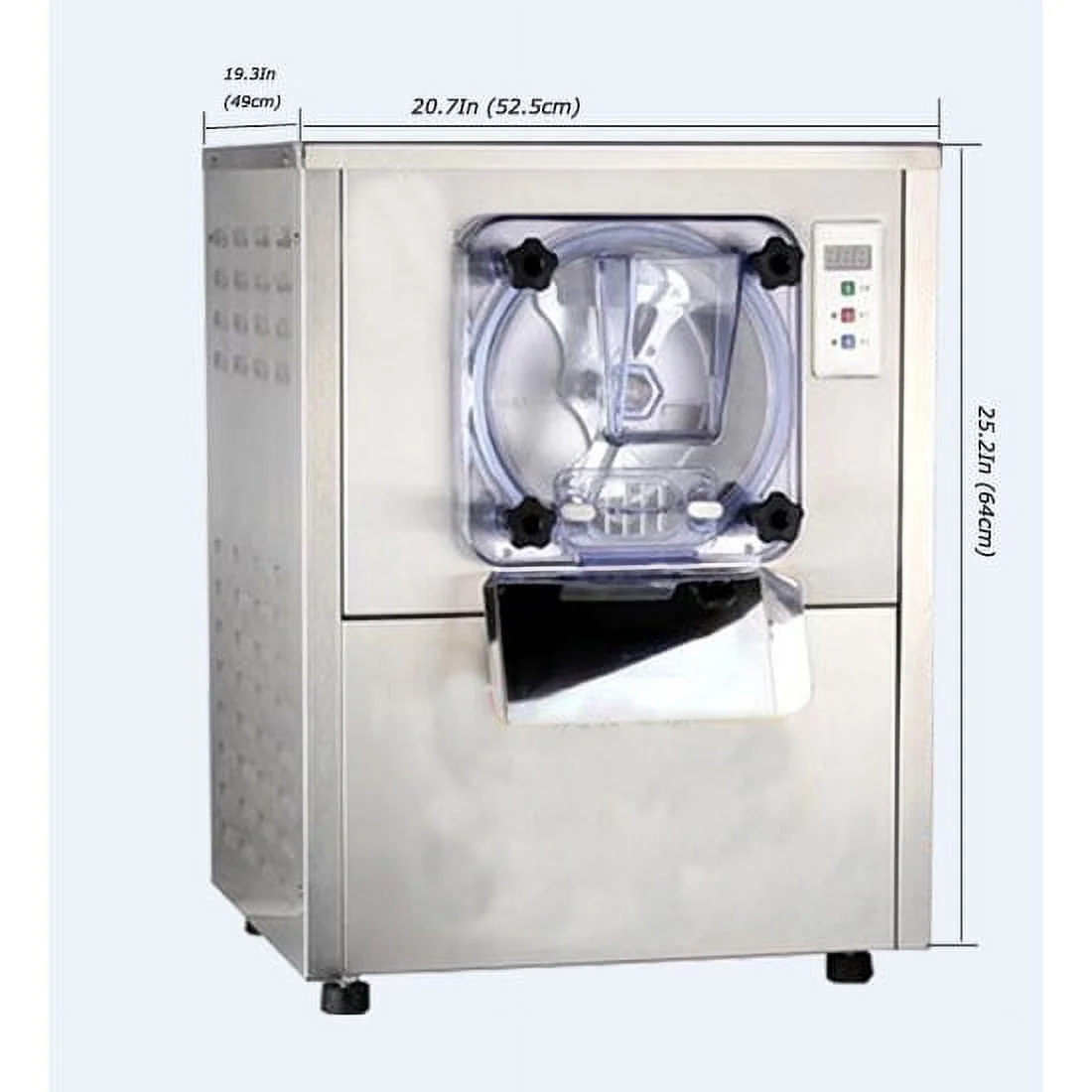 EQCOTWEA Frozen Hard Ice Cream Machine Commercial Desktop LCD Ice Cream Maker