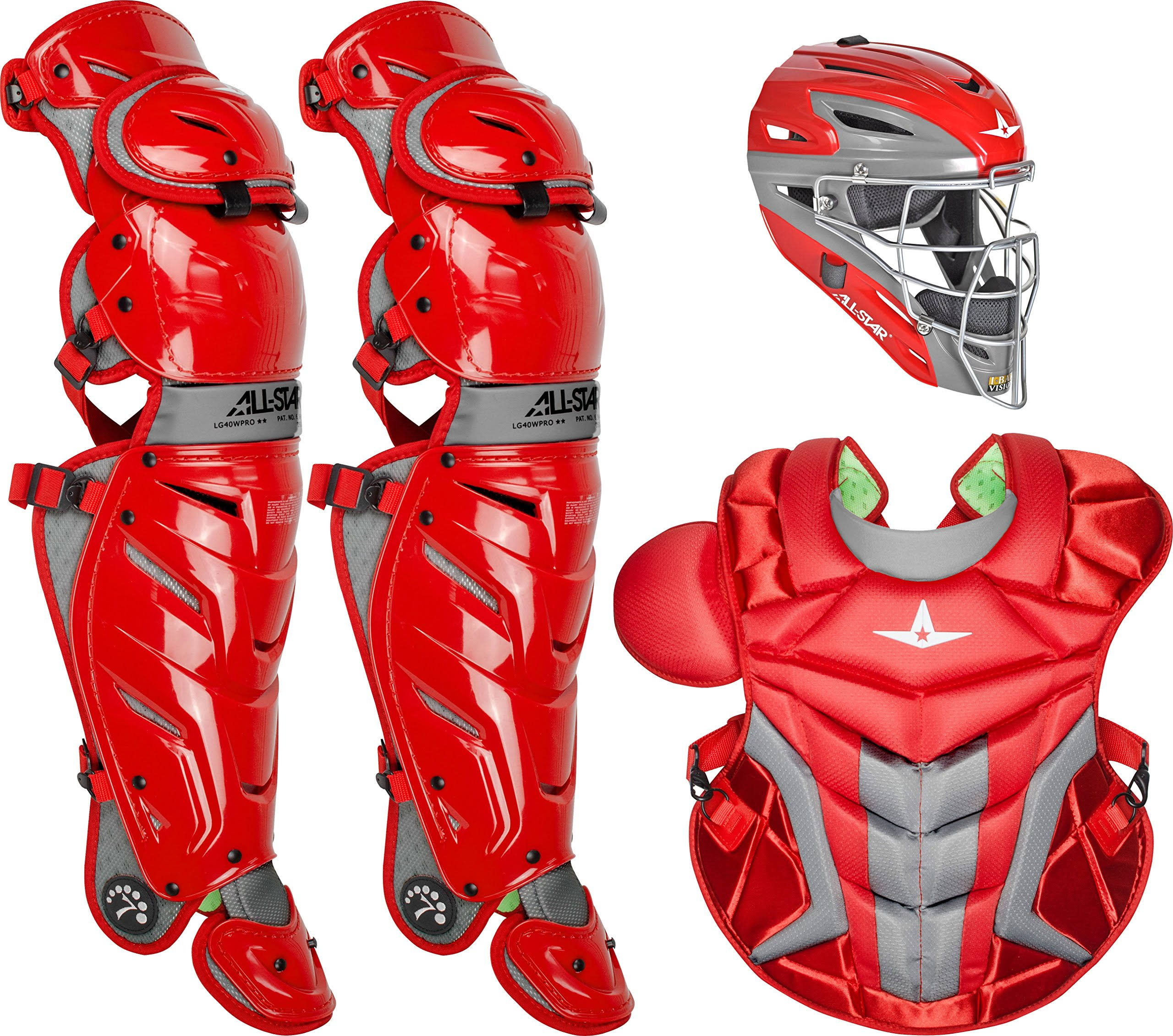 All-Star S7 Axis Adult Pro Catching Kit - Scarlet