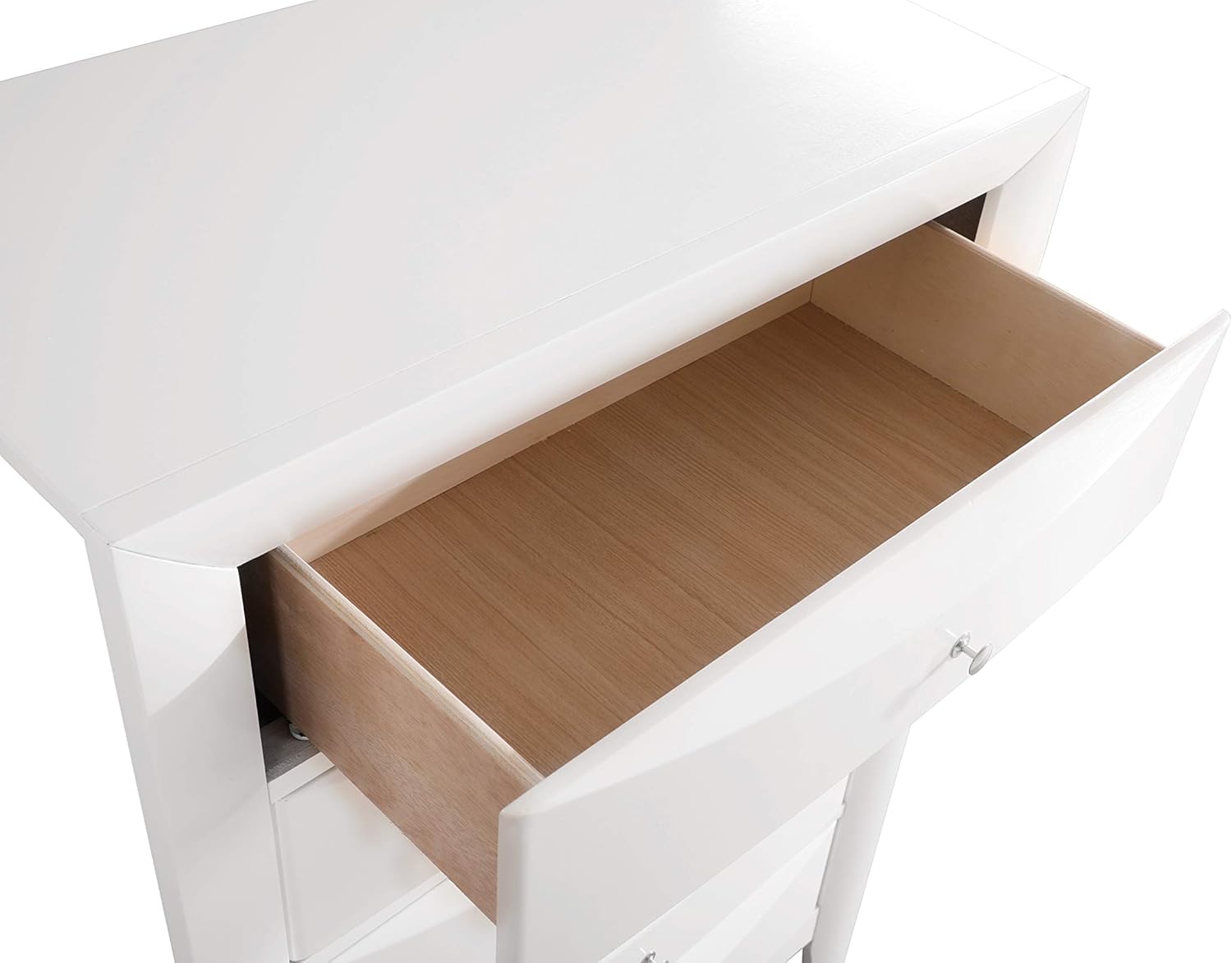 Glory Furniture Marilla 5 Drawer Chest in White
