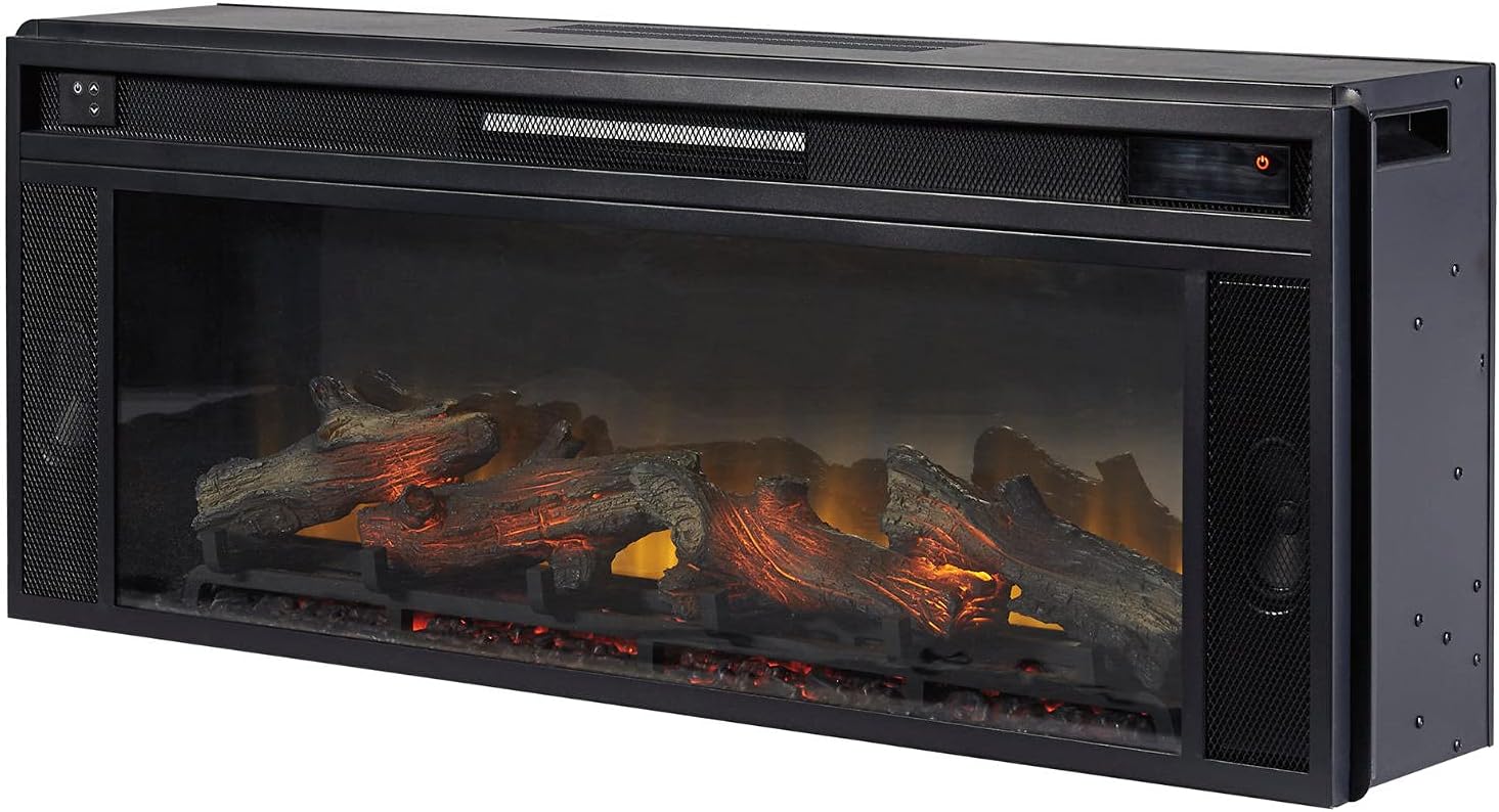 Signature Design by Ashley Entertainment Accessories Large Fireplace Insert Infrared Black
