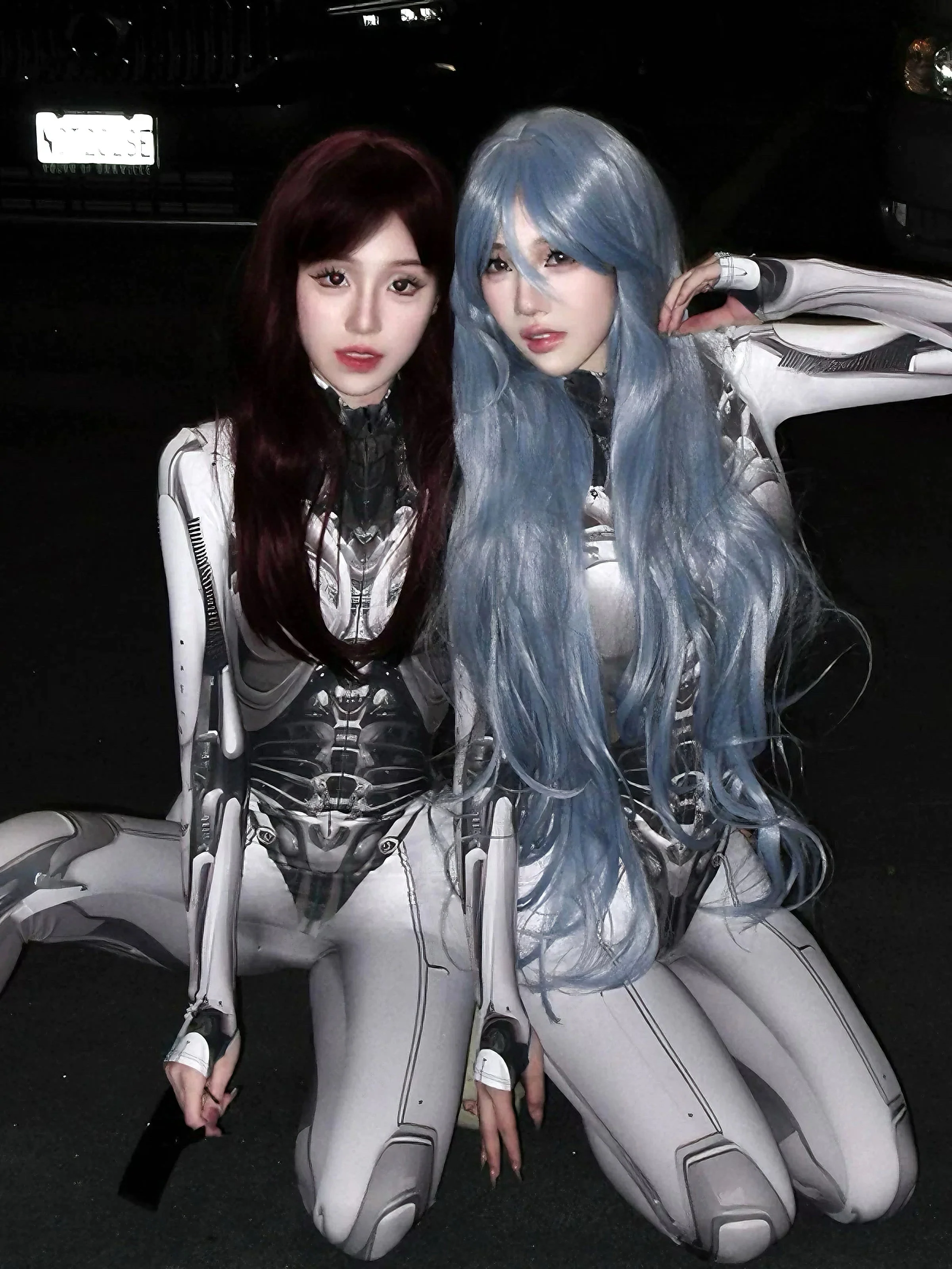 'Cyber Girl' Future AI Halloween Machine Girl BodySuit