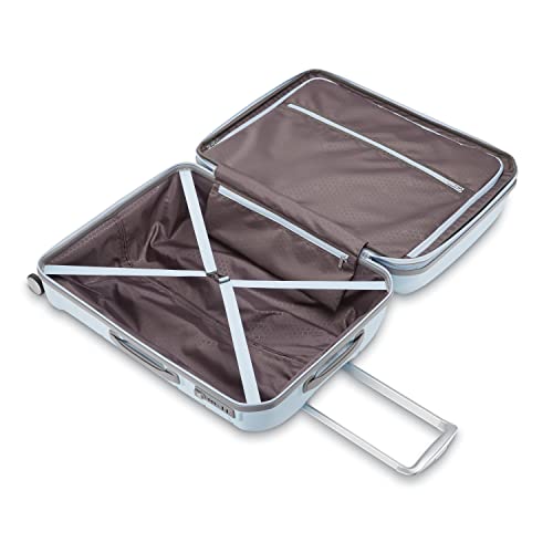 Samsonite Freeform 21-Inch Hardside Carry-On Luggage - Hardshell Carry-On Suitcase - TSA, Airline-Approved - Expandable Hard Shell, Smooth Rolling Spinner Wheels for Lightweight Travel - Navy