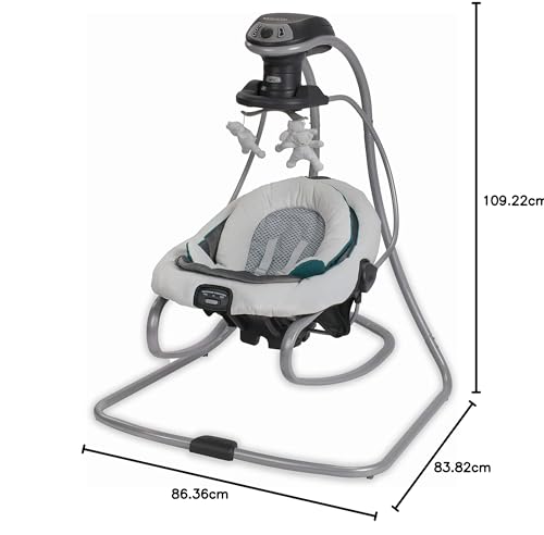 Graco DuetSoothe Swing and Rocker with Removable Swing Seat and 6 Swinging Speeds for Toddler Swing Seat and Swing Chair