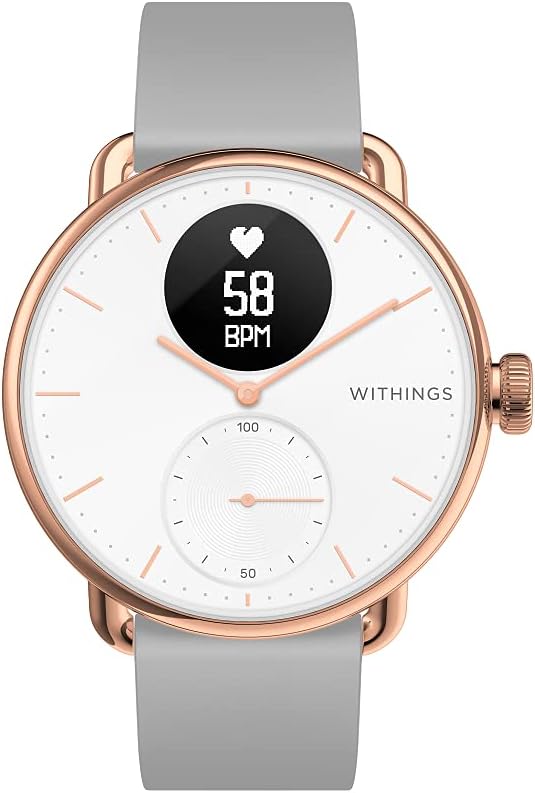 Withings ScanWatch – Hybrid Smartwatch with ECG, Heart Rate and Oximeter