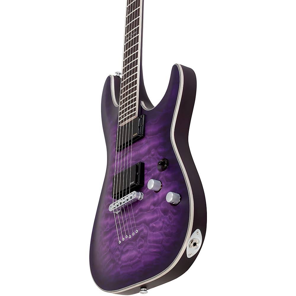 Schecter Guitar Research C1 Platinum Electric Satin Purple Burst