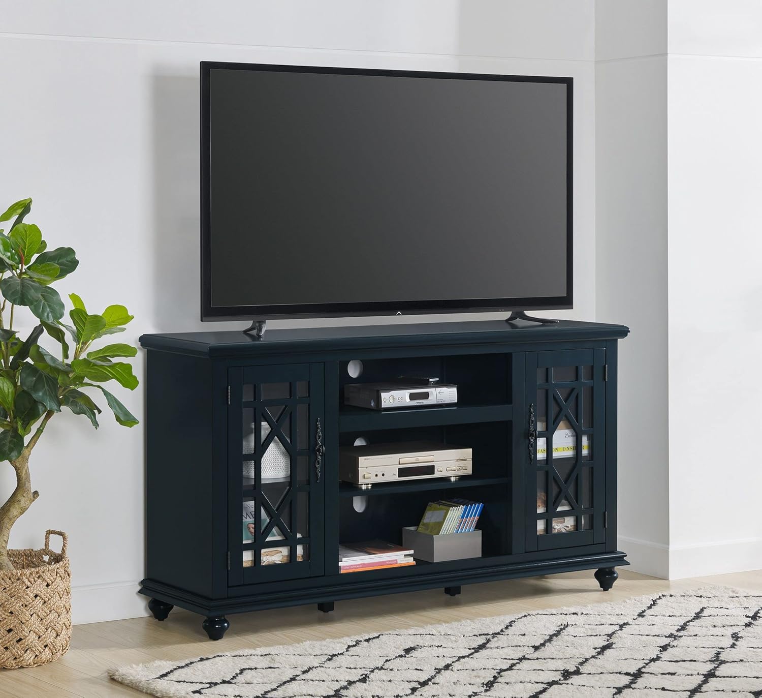 Martin Svensson Home Elegant Catalina Blue 2 Door 63" TV Stand
