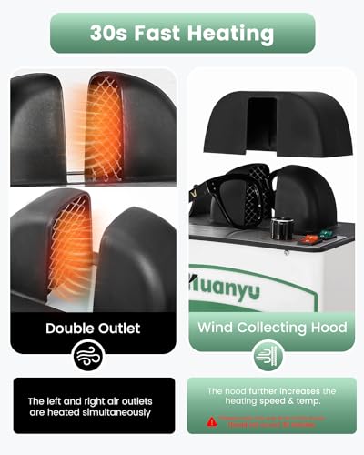 Huanyu Glasses Frame Warmer Adjustable Optical Framing Warming Machine Glasses Baking Lamp Optical Instrument 800W 110V/220V