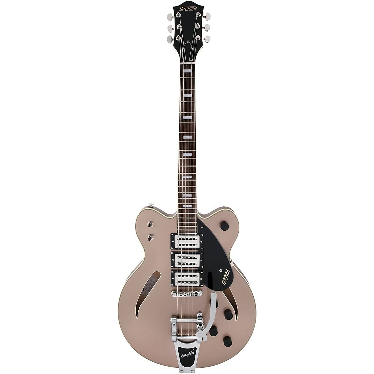 Gretsch Guitars G2627T Streamliner Center Block 3-Pickup Cateye with Bigsby Electric Guitar Shoreline Gold