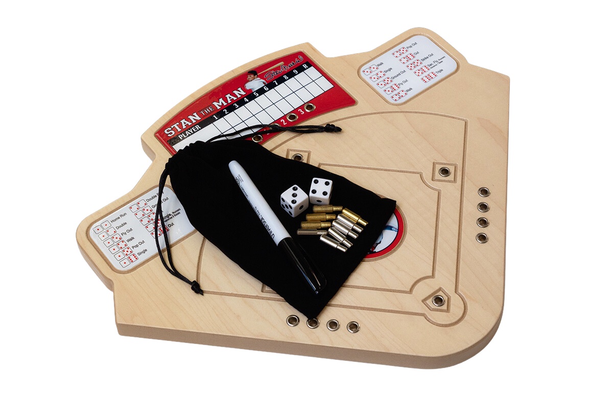 Stan "The Man" Musial Handcrafted Wooden Baseball Game from Across the Board