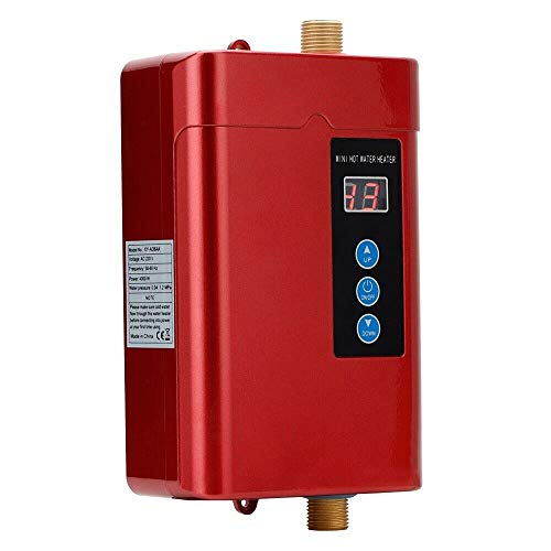 OUKANING Electric Water Heater Mini Tankless Instant Hot Water Heating for Kitchen Shower