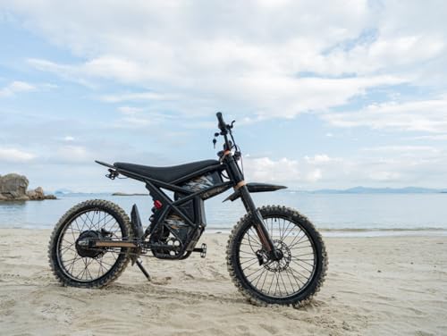 GT73 Electric Dirt Bike for Adults 2500W Electric Bike with 1747Wh(48V 18.2AH*2) Removable Batteries 37MPH/85Mile Range 25" x2" Motorcycle Tires Dual Hydraulic Brakes & Full Suspension