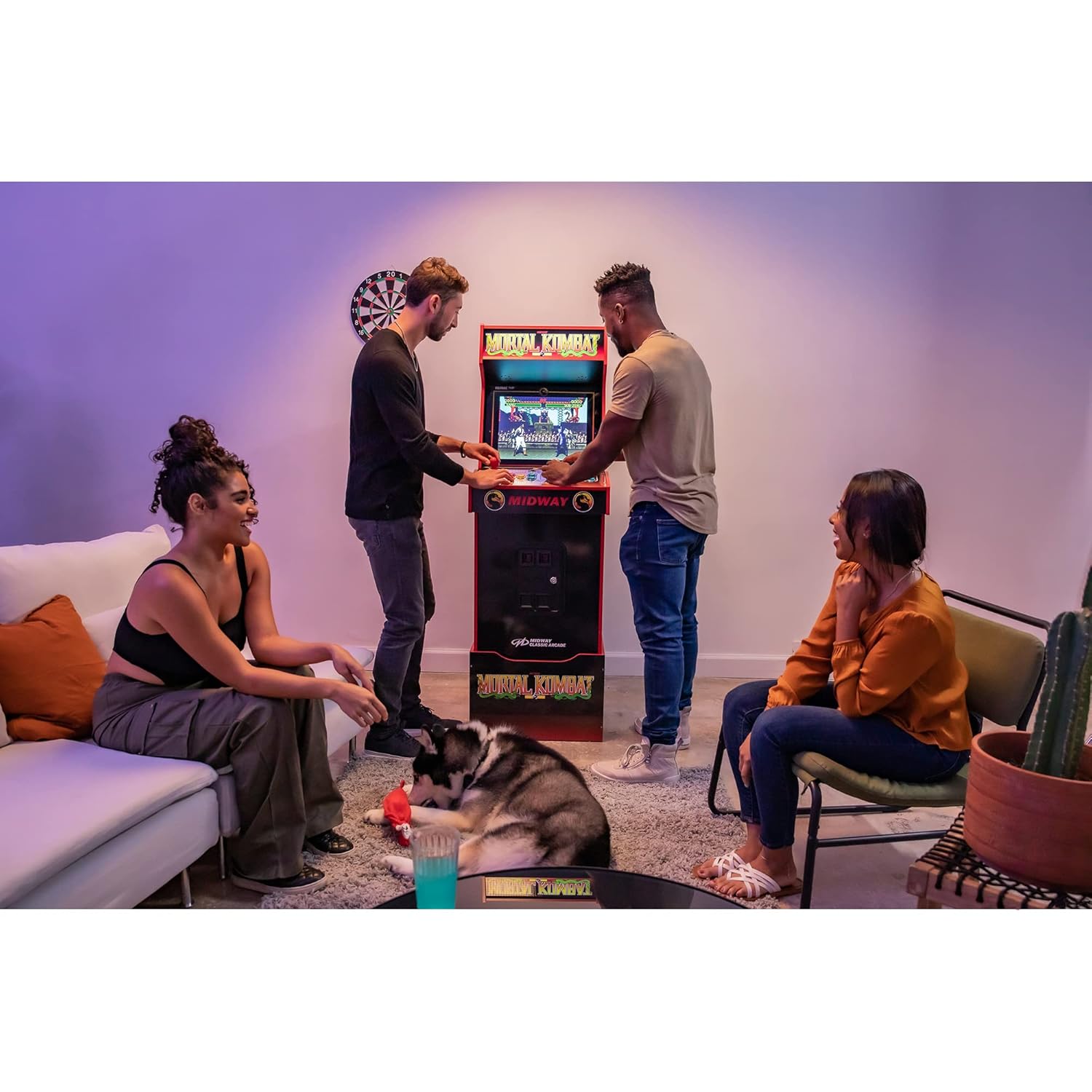 Arcade1Up Mortal Kombat Arcade Machine, Midway Legacy 30th Anniversary Edition for Home - 14 Classic Games
