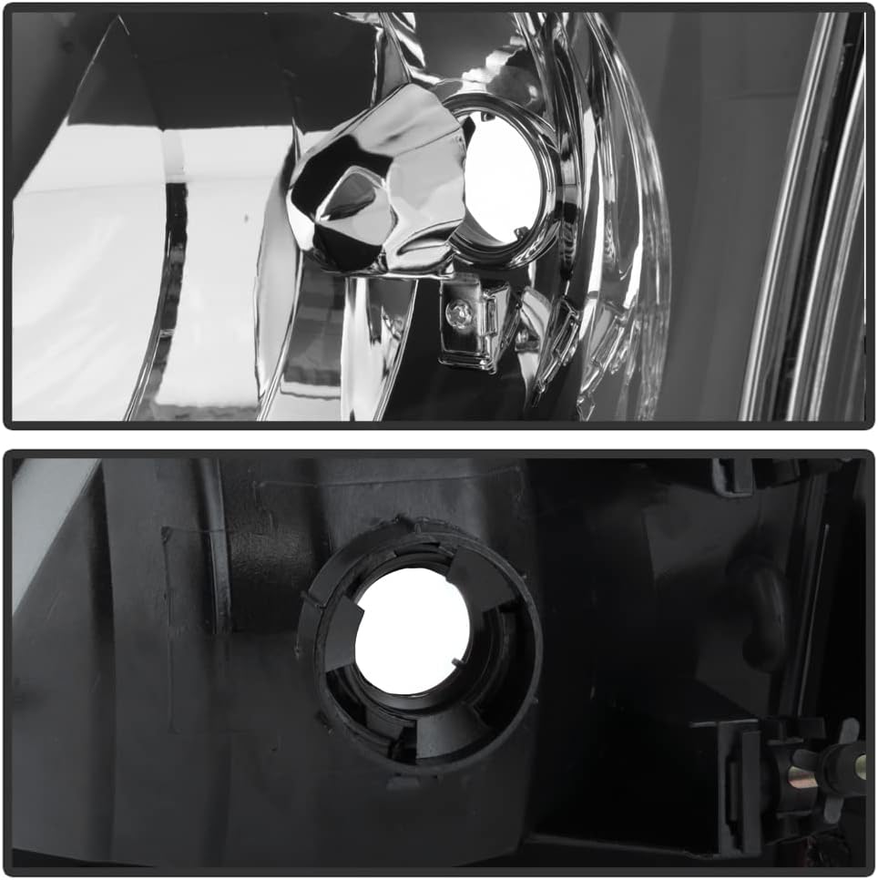 ACANII - For 1997-2003 Ford F150 Black Housing [Harley Davidson Style] Headlights w/Corner Lights Assembly Left+Right