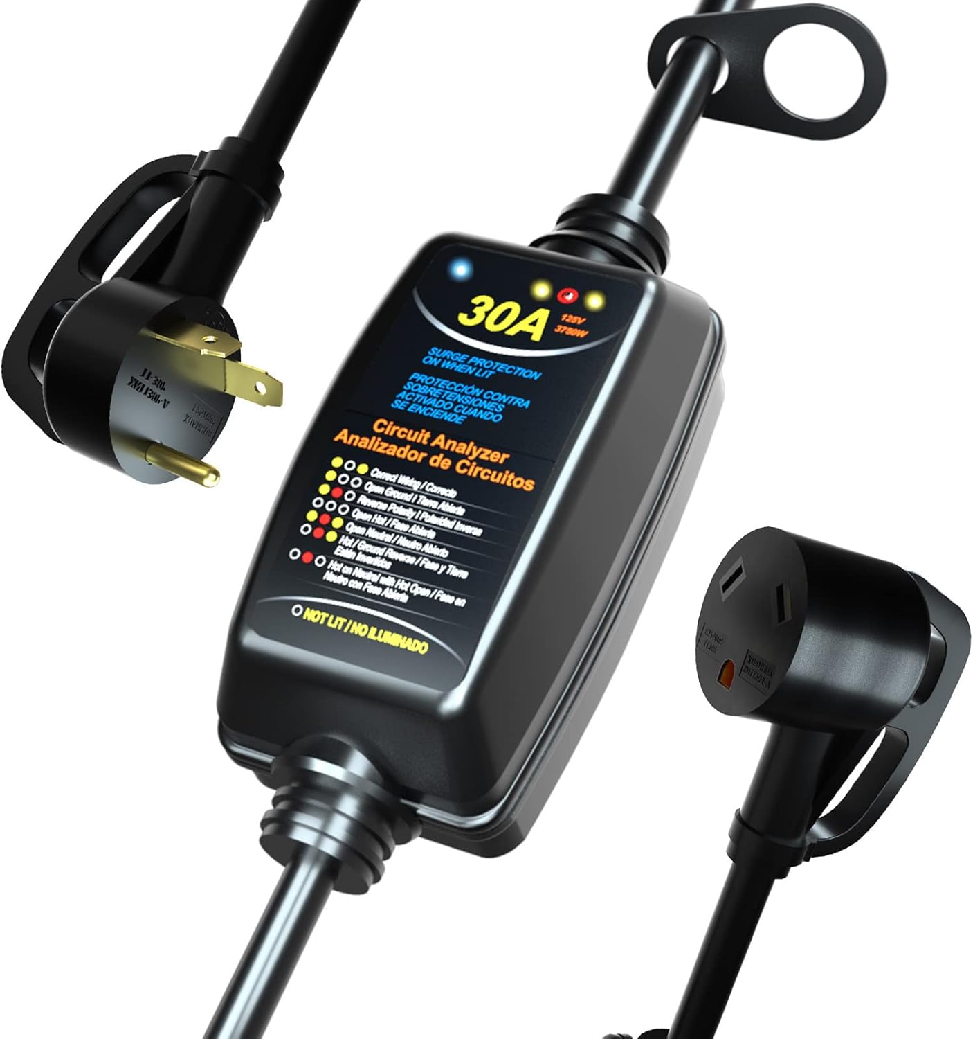 KIVIYNAY RV Surge Protector 30A (2100 Joules), Portable 30 Amp Surge Protector for RV, Camper, Trailer & Motorhome, Heavy-Duty 30 Amp RV Circuit Analyzer, Must-Have RV Accessory Pack of 2