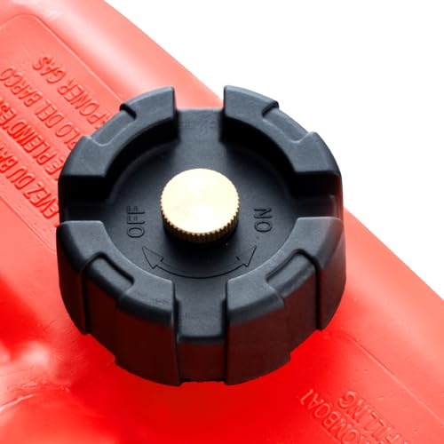 VEVOR Boat Marine Fuel Tank, 12 Gallon/55L, Portable Fuel Gas Tank for Outboard Engine Boats, Plastic Outboard Marine Boat Fuel Tank with Hose, Easy to Carry for Yacht, Fishing Boat, Deck Boat, Red